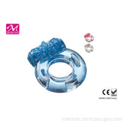 Couples Blue Adult Male Sex Toys , Stretchy TPR Butterfly V